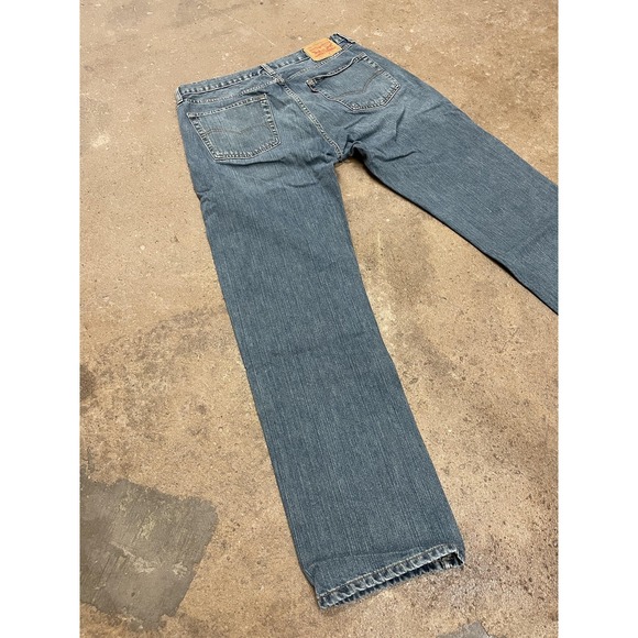 Levis 559 Jeans Mens 36x34 Blue Denim Relaxed Fit Straight Leg Zip Fly Waterless - Picture 11 of 16